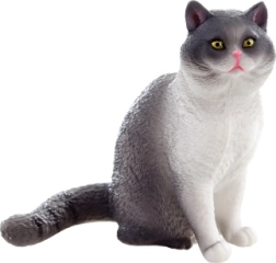 Katzenfigur aus Kunststoff – realistische Dekoration und Spielzeug