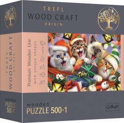 Holzpuzzle Weihnachtskatzen 501 Teile