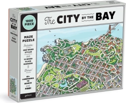 Galison Puzzle Stadt in der Bucht San Francisco 2-in-1, 1000 Teile