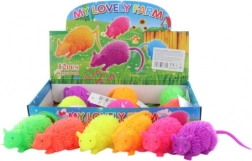 Zottelige leuchtende Maus – Gummispielzeug für Kinder