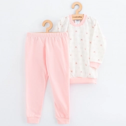 Kinder Baumwollpyjama New Baby Rosa Bär 128/134