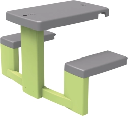 Picknicktisch mit Bänken für Spielhäuser