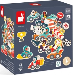 Holzmagnete Autos für Kinder