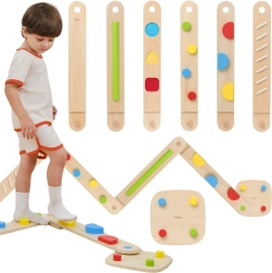 Viga modulare Balance- und sensomotorische Holzstrecke