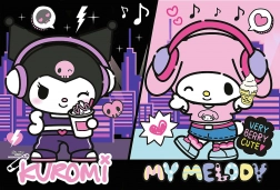 Puzzle 160 Teile Kuromi regiert Hello Kitty Trefl