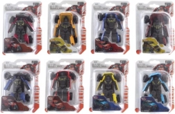 Metallischer Transformationsroboter zum Auto