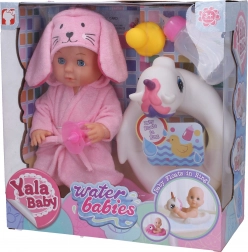 Baby mit Schwimmring 27 cm