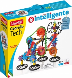 Quercetti Georello Tech Zahnrad-Baukasten 266 Teile