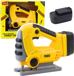 Kinder-Akku-Stichsäge mit Licht- und Soundeffekten – Gelb