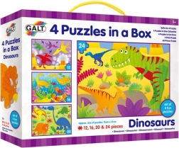 Galt Puzzle Im Land der Dinosaurier 4-in-1 (12–24 Teile)