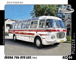 Puzzle Retrobus Škoda 706 RTO LUX 40 Teile