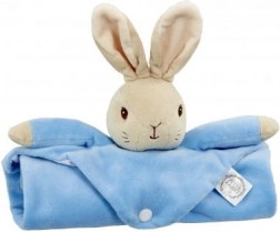 Plüsch-Schnuffeltuch mit Häschen PETER RABBIT, blau 37,5 × 37,5 cm
