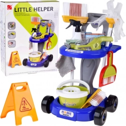 Kinder-Putzwagen mit Zubehör und Staubsauger