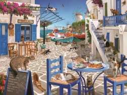 Puzzle Katzen auf Mykonos RAVENSBURGER 1500 Teile