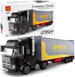 Ziegel-Lieferwagen mit Anhänger, 352 Teile ZA3844