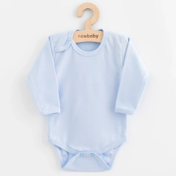 Baby-Body mit vollständiger Knopfleiste New Baby Classic II, blau