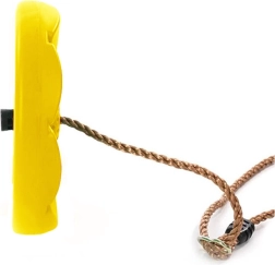 Gartenschaukel für Kinder Blumen-Sitz mit Seil – Gelb