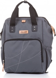Chipolino Wickeltasche und Rucksack für den Kinderwagen – Graphite