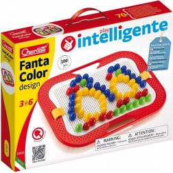 Mozaik QUERCETTI Fanta Color Design – kreatives Pegboard-Set für Kinder