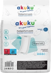 Einweg-Superabsorptions-Wochenbettbinden Akuku, 10 Stk.