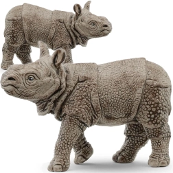 Schleich Junges Indisches Nashorn – Wild Life Figur