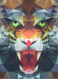 Puzzle Polygonaler Löwe 500 Teile Ravensburger