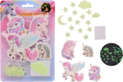 Leuchtende Einhorn Sticker für die Wand