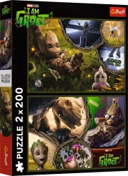Puzzle 2×200 Teile – I am Groot MARVEL Guardians
