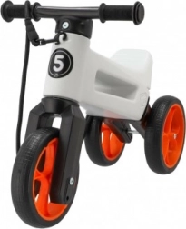 Laufrad Funny Wheels Rider SuperSport 2-in-1 mit Tragegurt – Weiß-Orange