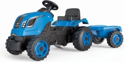 Trettraktor Farmer XL mit Anhänger – Blau