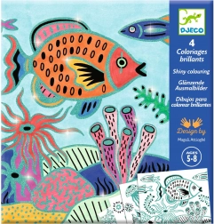 Djeco Glitzer-Malbücher Unter dem Meer