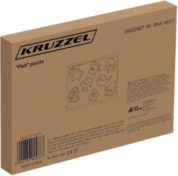 Kruzzel Holz-Magnetpuzzle mit Angelspiel „Fische“