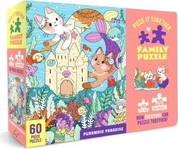 Familienpuzzle Purrmaid Paradise 60 Teile – Chronicle Books