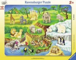 Puzzle 14 Elemente Besuch im Zoo