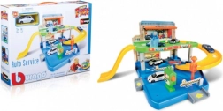 Bburago Street Fire Garage mit Autoservice und Auto 1:43