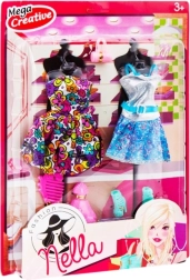 Kleider und Accessoires für Puppen – Set mit 6 Teilen