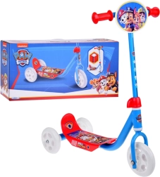 Dreirädriger Kinderroller PAW PATROL, rot‑blau, bis 20 kg