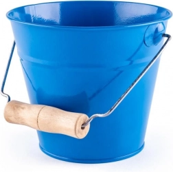 Woody Garten-Eimer blau aus Metall