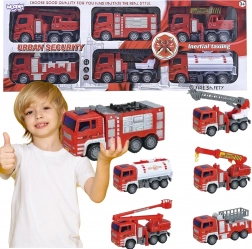 WOOPIE Feuerwehrwagen-Set 6-in-1