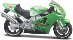 Metall-Motorradmodell KAWASAKI Ninja ZR-12R 1:18 mit Präsentationssockel