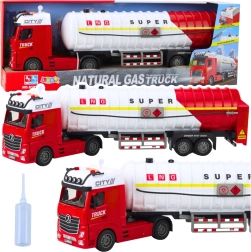 Tanklastwagen mit Wasserpumpe, Licht und Sound, weiß‑rot