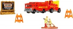 Matchbox Adventure Pack MBX Fire Rescue – Feuerwehr-Set mit Fahrzeugen und Zubehör