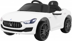 Elektrisches Kinderauto Maserati Ghibli mit Fernbedienung – Weiß
