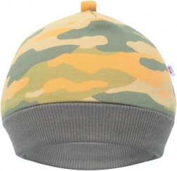 Baby-Mütze New Baby With Love senfgelb