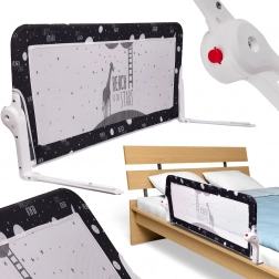 Schwarzes Schutzgitter fürs Bett 120 cm