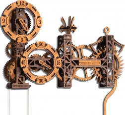 Holz-3D-Puzzle Steampunk Gearworks Wanduhr, 304 Teile