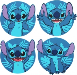 Set aus Silikon-Untersetzern Disney Stitch (4 Stk.)