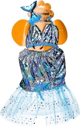 Karneval-Set Meerjungfrau – Kleid und Haarreif