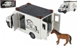 Tiertransporter mit Pferd und Effekten im Schwungrad