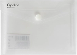 Dokumententasche mit Druckknopf A6 Opaline klar